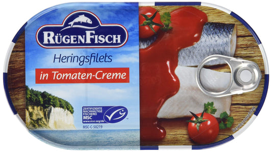 Rügen Fisch Heringsfilets in Tomaten-Creme 200g