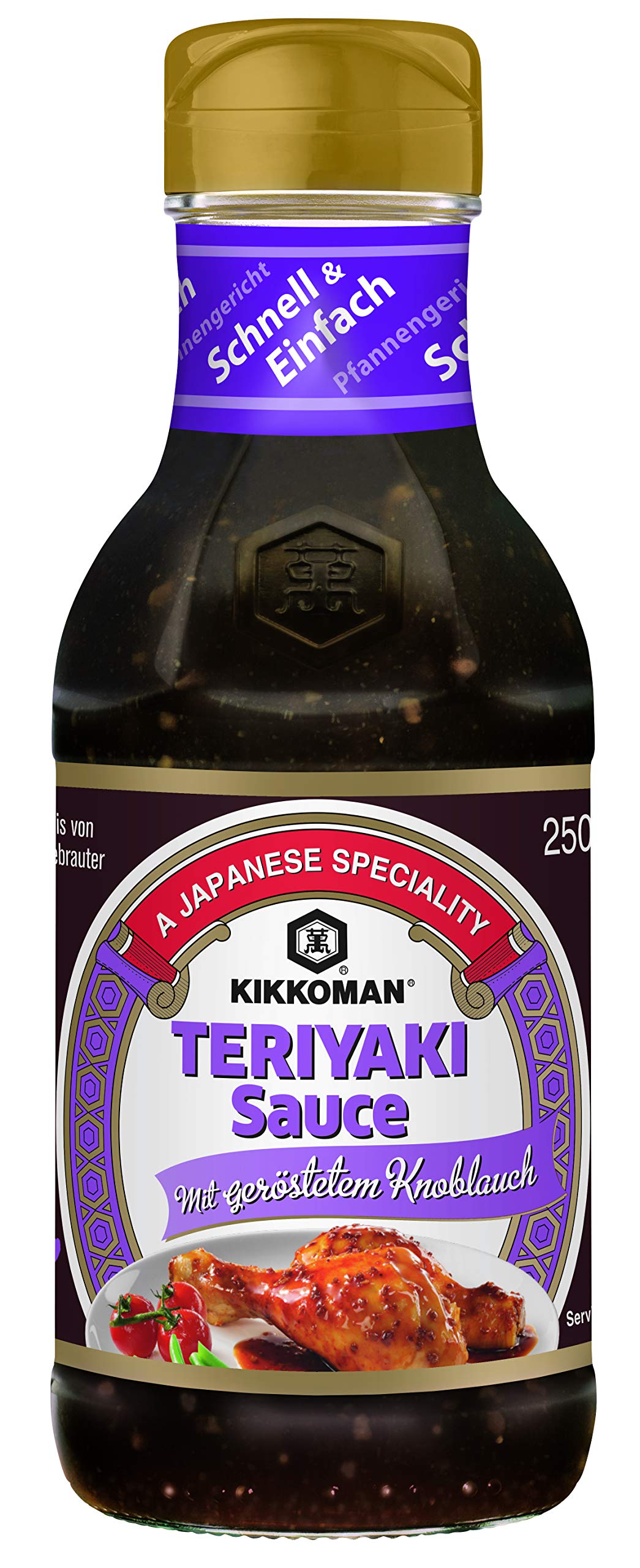 Kikkoman Teriyaki Sauce mit geröstetem Knoblauch 250ml