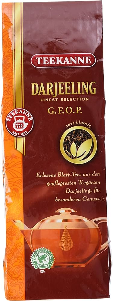 Teekanne Schwarztee Darjeeling Rainforest Alliance 250g