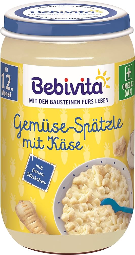 Bio Bebivita Menü Gemüse-Spätzle mit Käse ab 12.Monat 250g