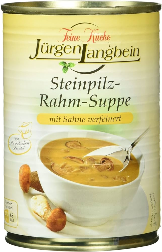 Jürgen Langbein Steinpilz Rahm Suppe 400ml