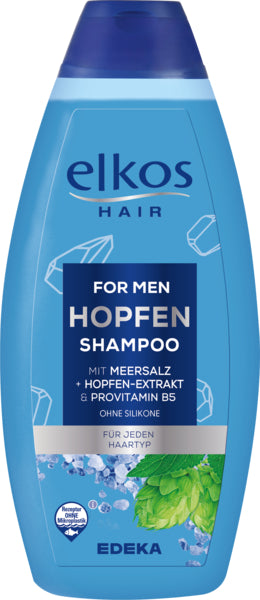 EDEKA elkos MEN Shampoo Hopfen&Meersalz 500ml