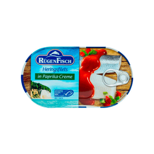 Rügen Fisch Heringsfilets in Paprika-Creme 200g