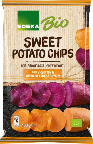 Bio EDEKA violette&orange Süßkartoffelchips 100g