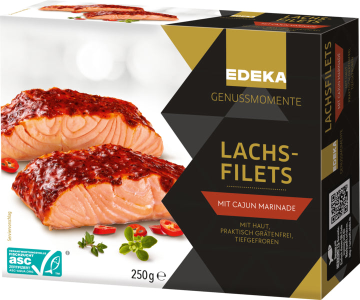 ASC EDEKA Genussmomente Lachsfilets in Cajun Marinade 2x125g