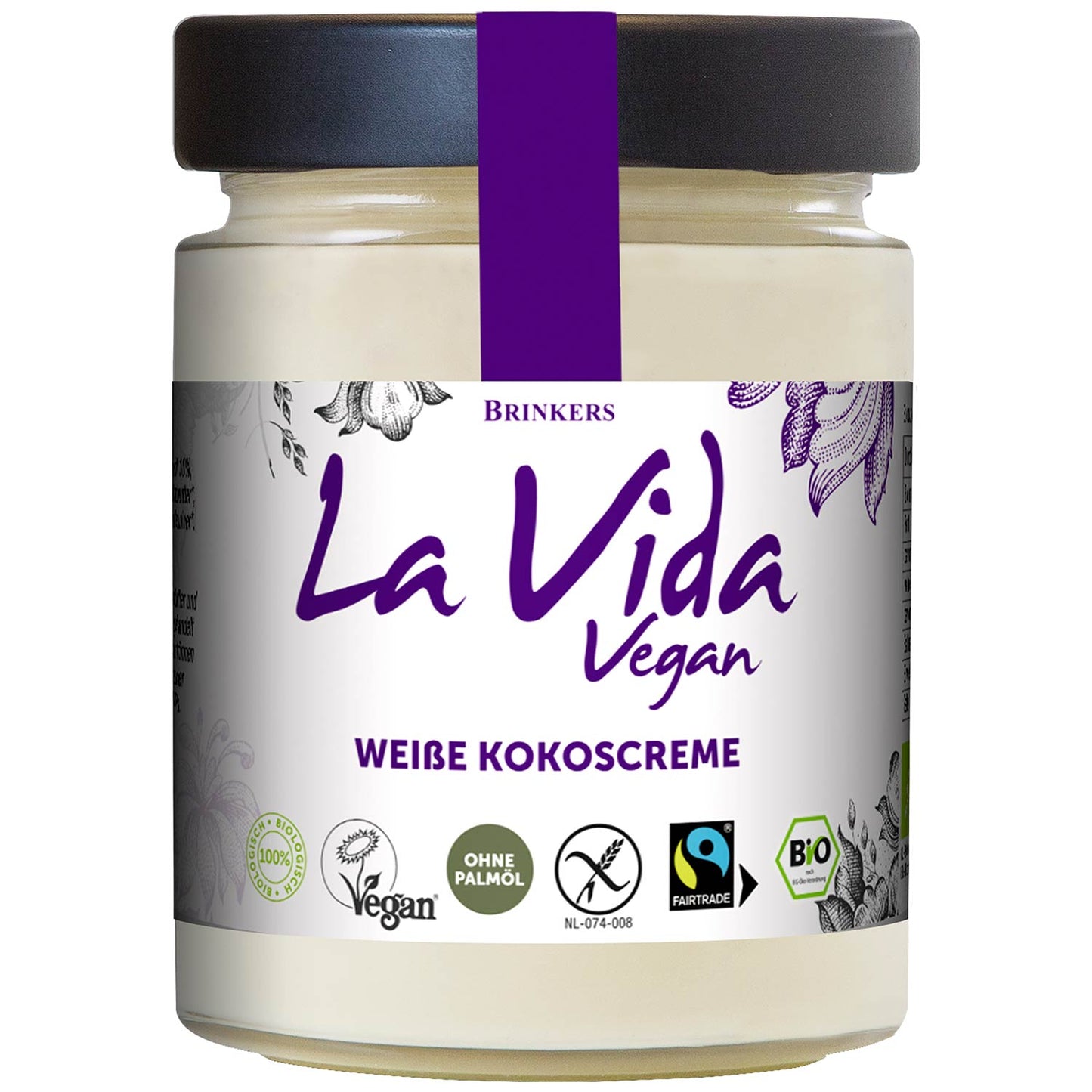 Bio Brinkers La Via Weisse Kokoscreme vegan 270g