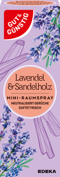 GUT&GÜNSTIG Minispray Nachfüller Lavendel&Sandelholz 25ml
