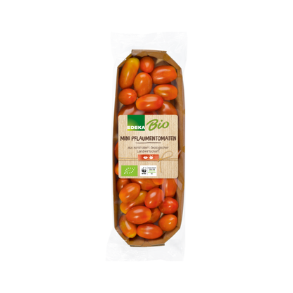 Mini Pflaumen Tomaten Marokko Klasse I 500g Schale mit Flowpack