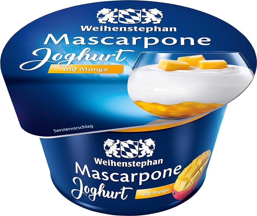 Weihenstephan Joghurt mit Mascarpone Orange-Mango 150g