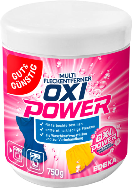 GUT&GÜNSTIG Oxi Fleckenentfernerpulver bunt 750g