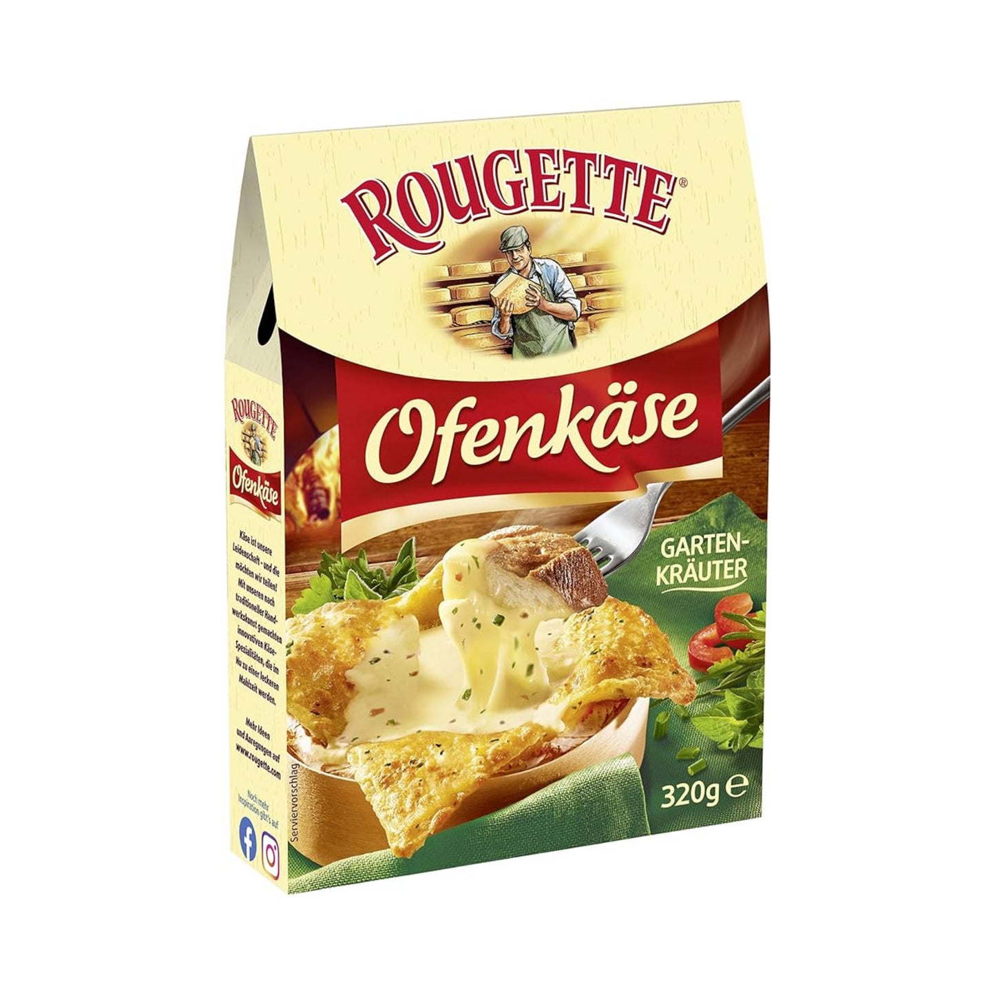 Rougette Ofenkäse Gartenkräuter 58% Rahmstufe 320g