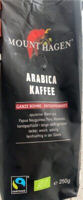 Bio Mount Hagen Röstkaffee entkoffeiniert Bohne 250g