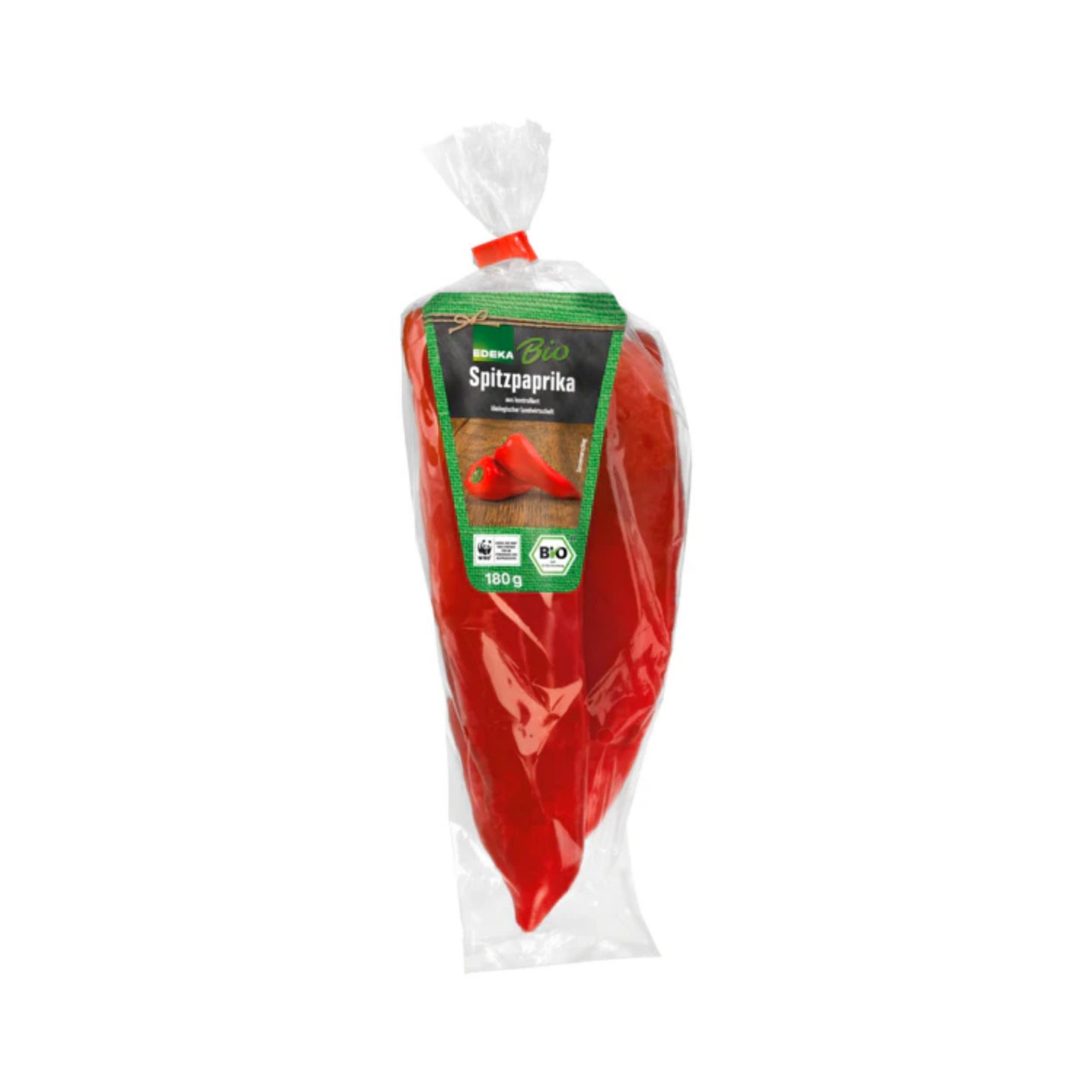 Bio Spitzpaprika rot Griechenland Klasse II 180g Beutel