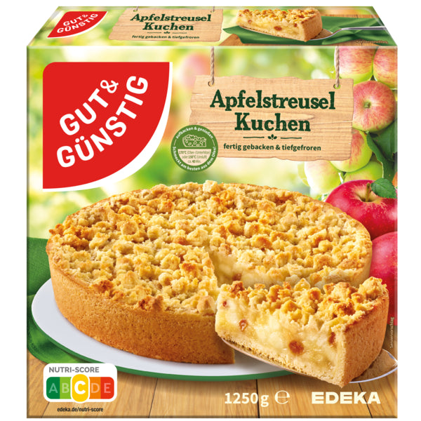 GUT&GÜNSTIG Apfel-Streusel-Kuchen 1250g