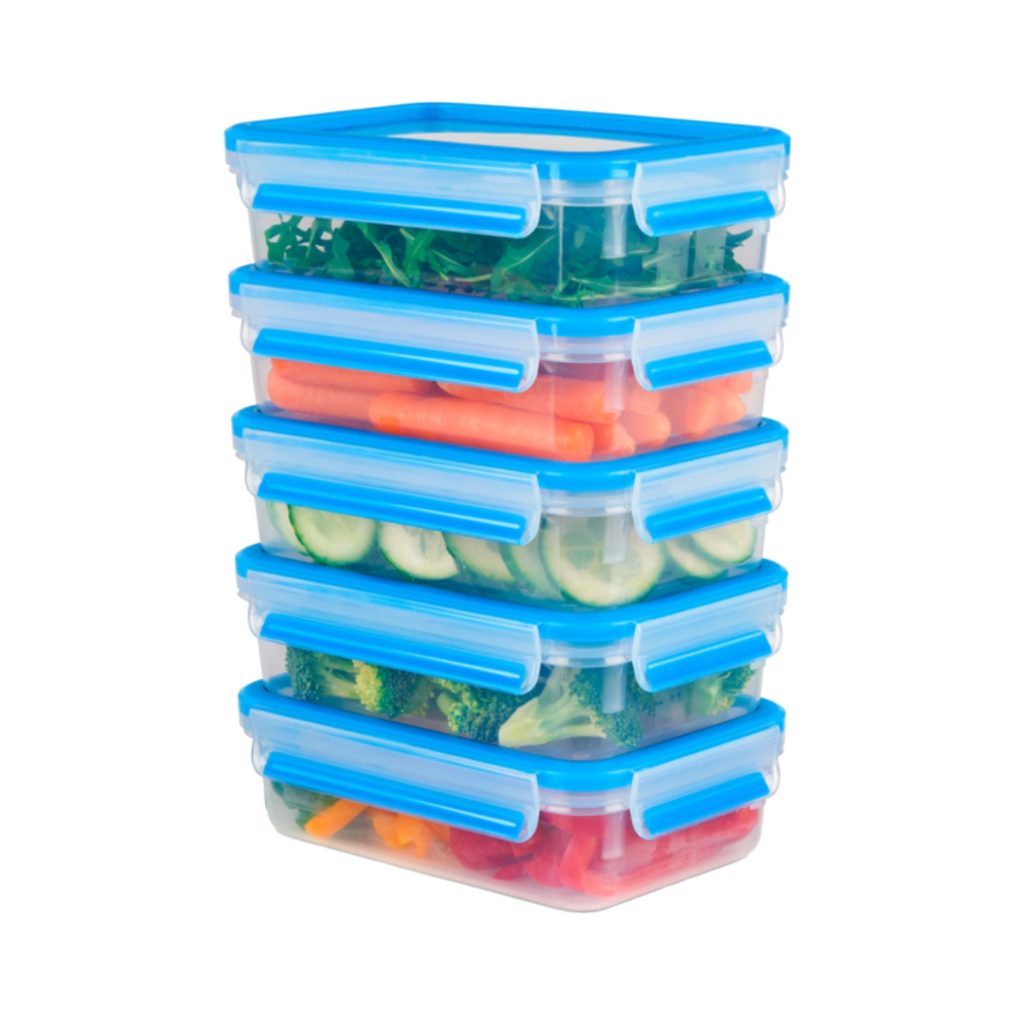 Emsa Frischhaltedosen Clip&Go Mealprep Set 0,8l 5ST
