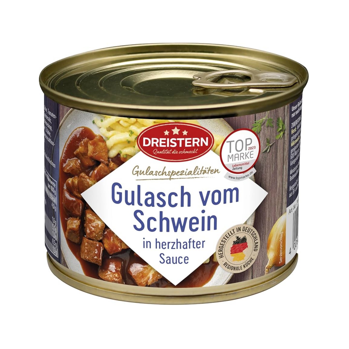 Dreistern Gourmet Schweinegulasch 500g