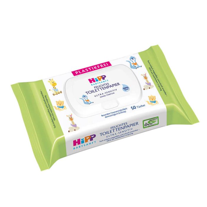 Hipp Babysanft feuchtes Kindertoilettenpapier Ultra-Sensitiv 50BL