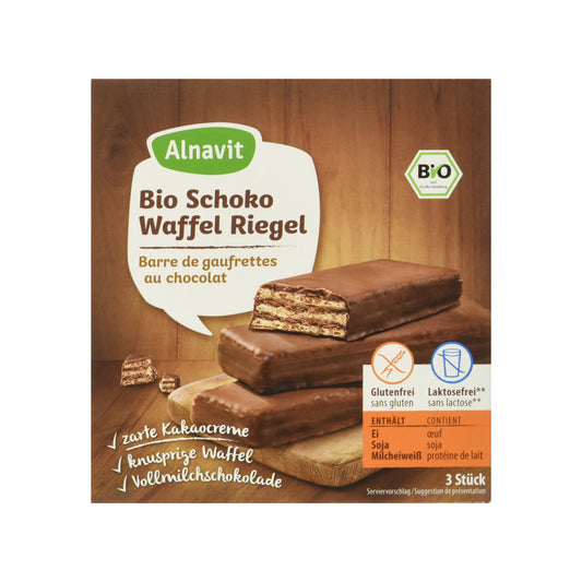 Bio Alnavit Schoko Waffelriegel 3x25g