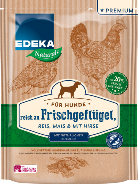 EDEKA Natural Dog mit Frischgeflügel 1,5 kg