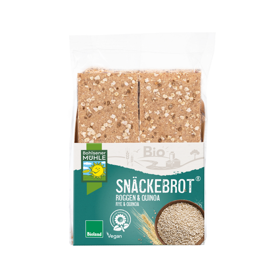 Bio Bohlsener Mühle Snäckebrot Roggen&Quinoa 200g