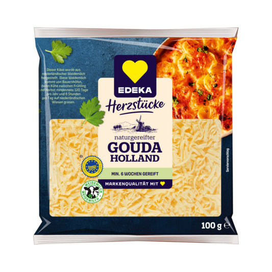 EDEKA Herzstücke Gouda gerieben mild-würzig 48% 100g