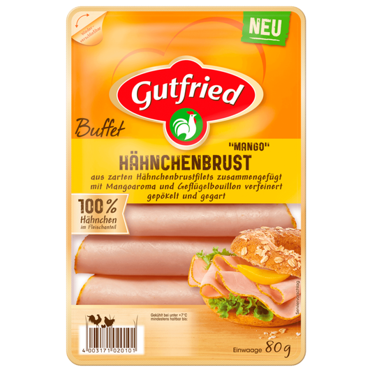 Gutfried Hähnchenbrust Mango-Curry 80g