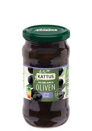 Kattus Spanische schwarze Oliven entsteint 340g