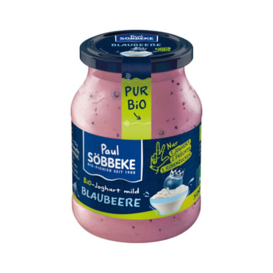 Bio Söbbeke Pur Bio Joghurt Blaubeere 3,8% 500g MW