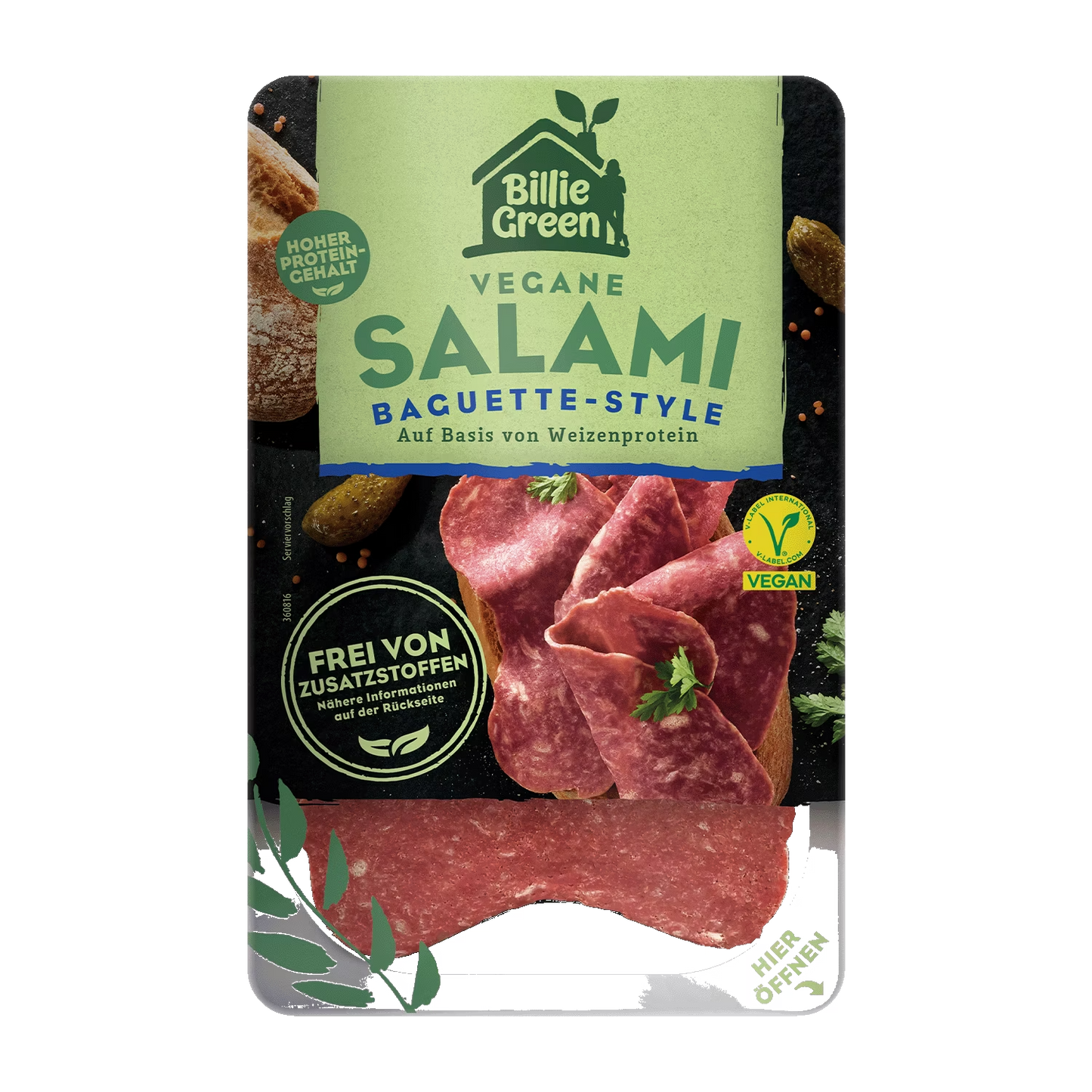 Billie Green Vegane Baguette Salami 70g