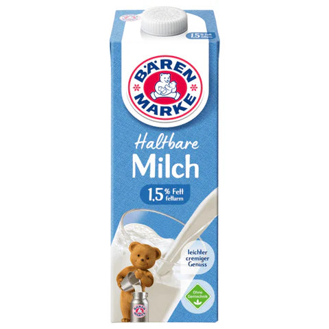 Bärenmarke Die haltbare Milch fettarm 1,5% 1l