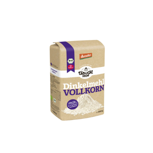 Demeter Bauckhof Vollkorn Dinkelmehl 1kg