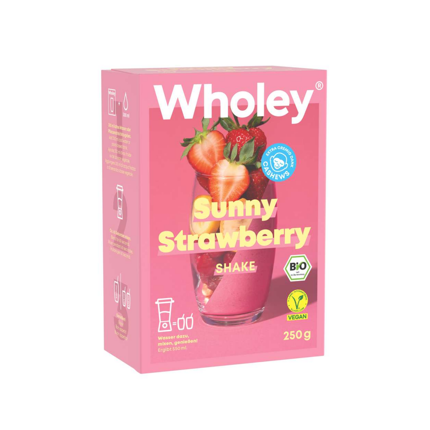 Bio Wholey Sunny Strawberry Shake 250g