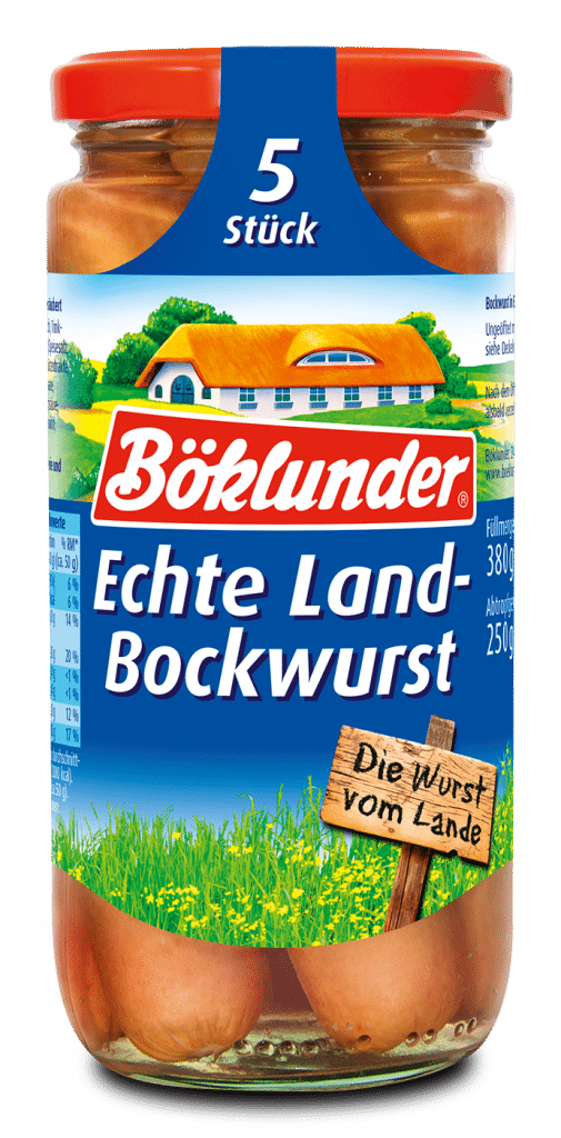 Böklunder Echte Land-Bockwurst 8ST 540g