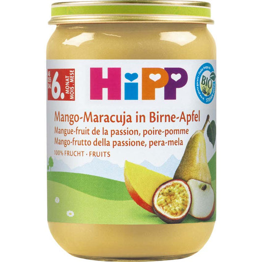 Bio Hipp Mango-Maracuja in Birne-Apfel ab 6.Monat 190g