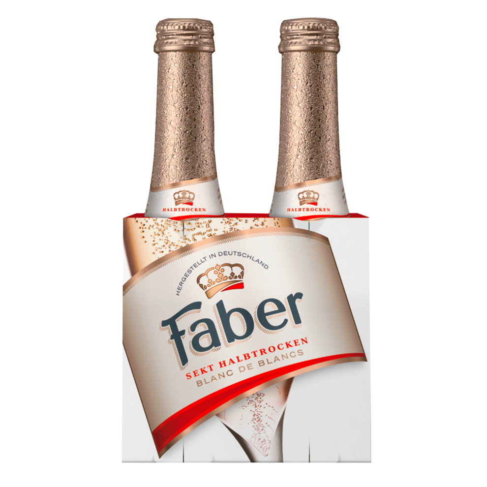 Faber Sekt halbtrocken 2x0,2l