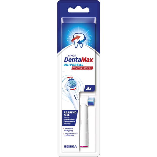 EDEKA elkos DentaMax Universal Wechselköpfe Total Clean X-Cross 2ST