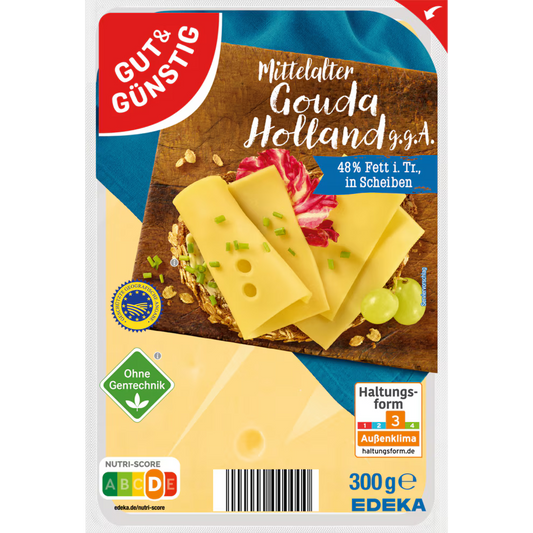 Gut&Günstig Gouda Holland mittelalt Scheiben 300g