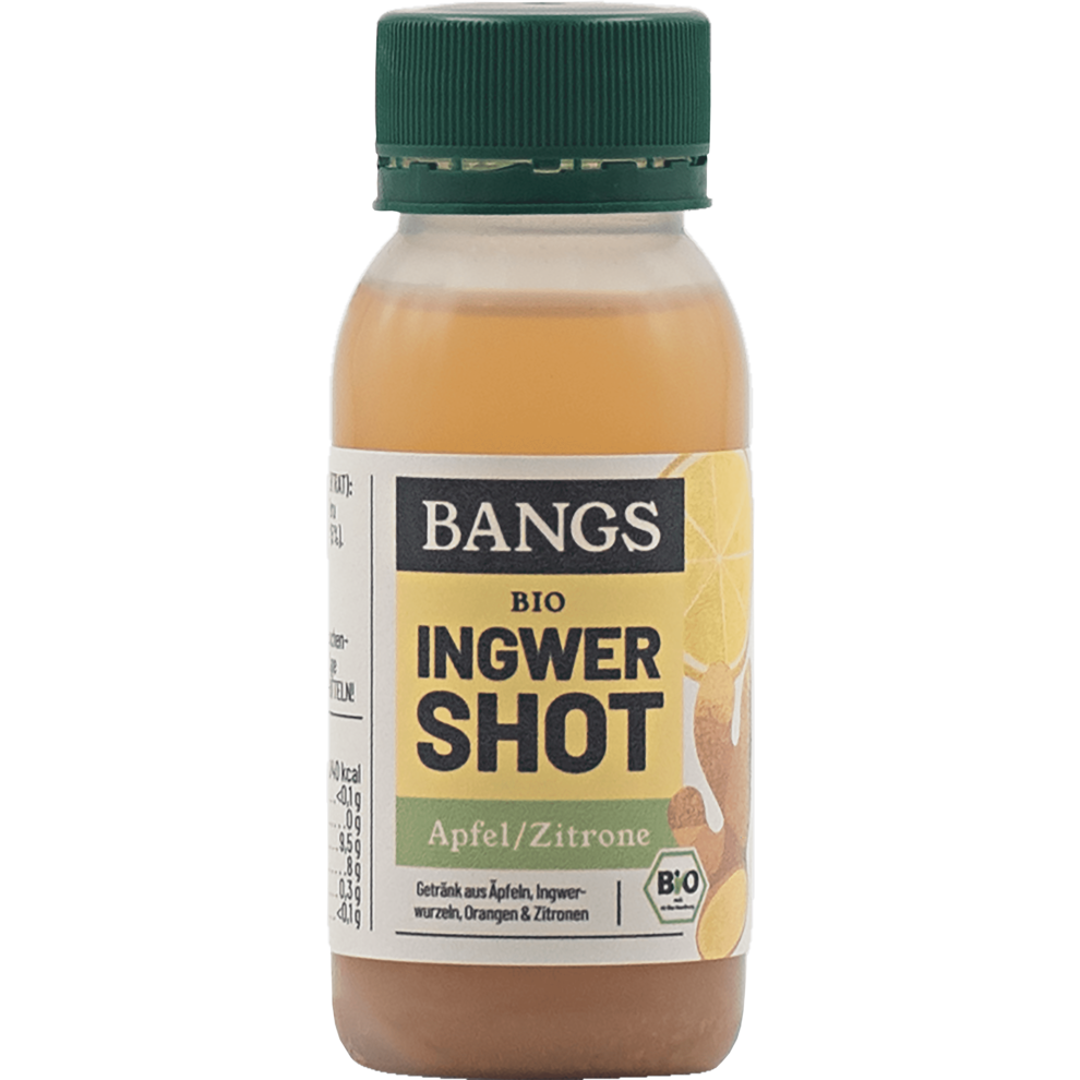 Bio Bangs Ingwer Shot mit Apfel&Zitrone 0,3l DPG