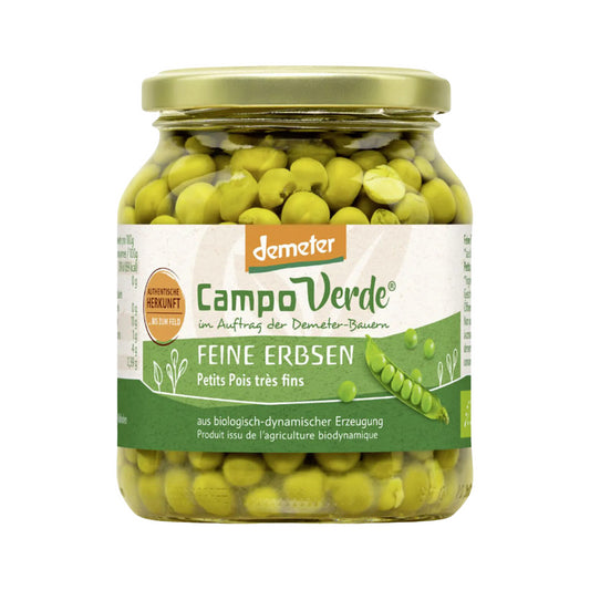 Demeter Campo Verde Feine Erbsen 350g