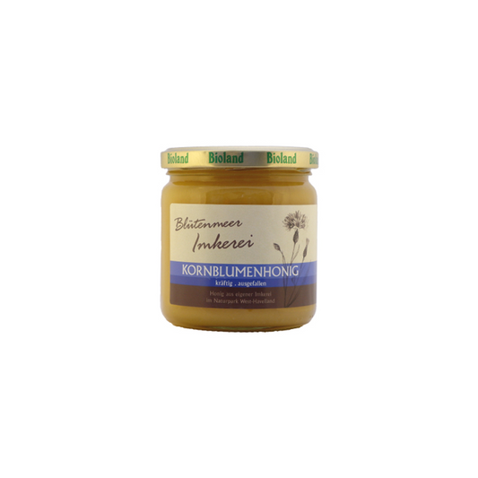 Bio Blütenmeer Kornblumenhonig aus dem Naturpark Westhavelland 250g