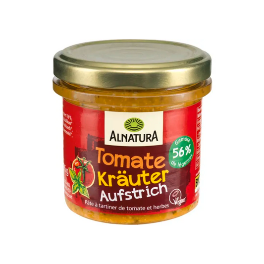 Bio Alnatura Aufstrich Gartengemüse Tomate Kräuter 135g