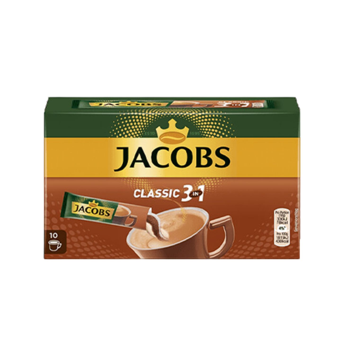 Jacobs Kaffee Instant Getränk 3in1 10ST 180g