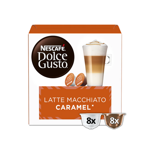 Nescafe Dolce Gusto Kapseln Latte Macchiato Caramel 8+8ST 145,6g