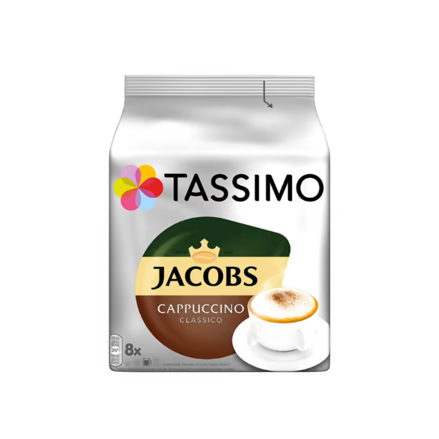 Tassimo Jacobs Kapseln Cappuccino Classico 8+8ST 260g