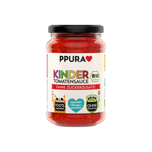 Bio Ppura Sugo Kinder Tomatensauce ohne Zuckerzusatz 340g