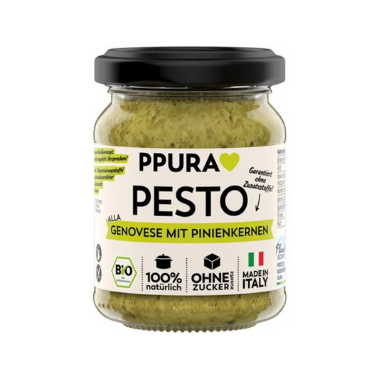 Bio Ppura Pesto Genovese mit Olivenöl&Pinienkernen 120g