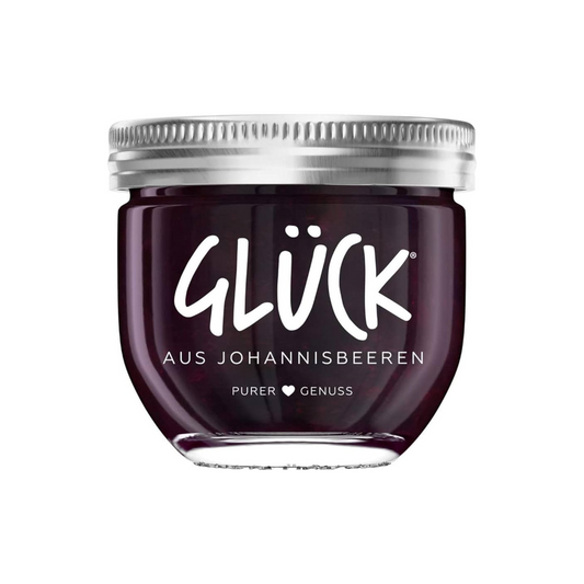 Glück Fruchtaufstrich Schwarze Johannisbeere 230g