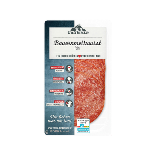 Gutfleisch Bauernmettwurst fein 80g