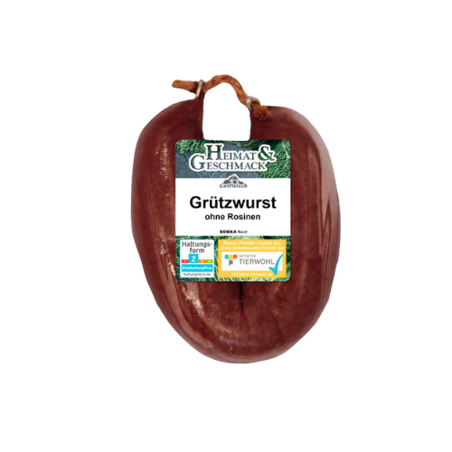 Gutfleisch Grützwurst ohne Rosinen 250g