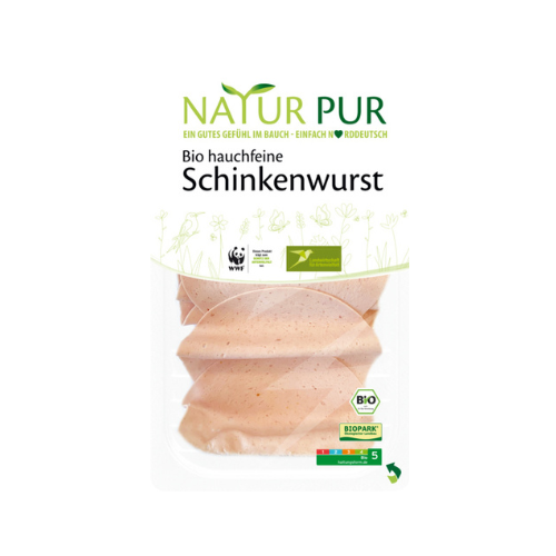 Bio Natur Pur Schinkenwurst hauchfein 80g